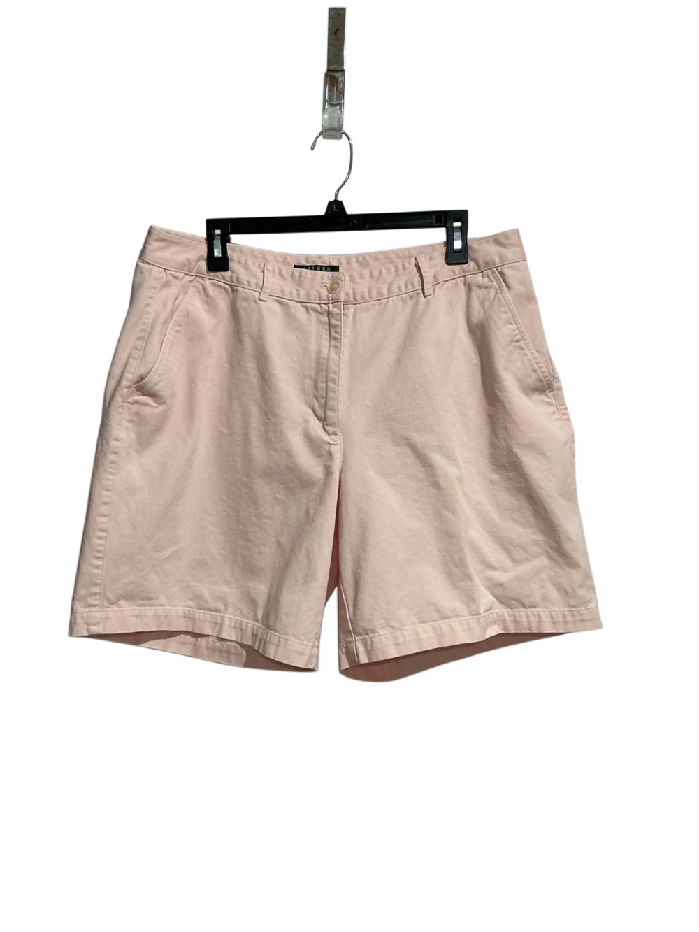 Lauren Ralph Lauren Women’s Twill Chino Shorts Light Pink High-Rise